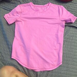 Lululemon running and training tee shirt pink size 4